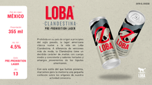 Cargar imagen en el visor de la galería, Cerveza Loba "Clandestina", estilo: Pre-Prohibition Lager