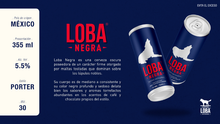 Cargar imagen en el visor de la galería, Cerveza Loba "Negra", estilo: American Porter