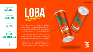 Cerveza Loba "Paraíso", estilo: Ale Gosé Mexicana